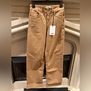Jijil Tan Straight-Leg Jeans